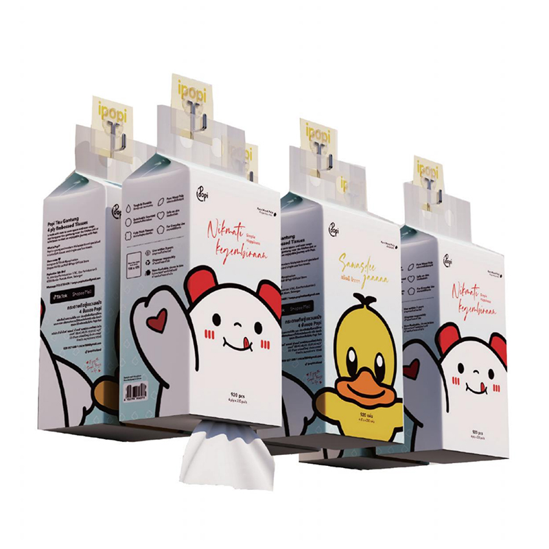 Papel de seda para colgar de 4 capas: 230 hojas, compacto (130×175 mm)
