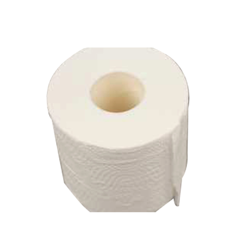Papel higiénico pequeño de rollo de agua soluble en el baño doméstico
