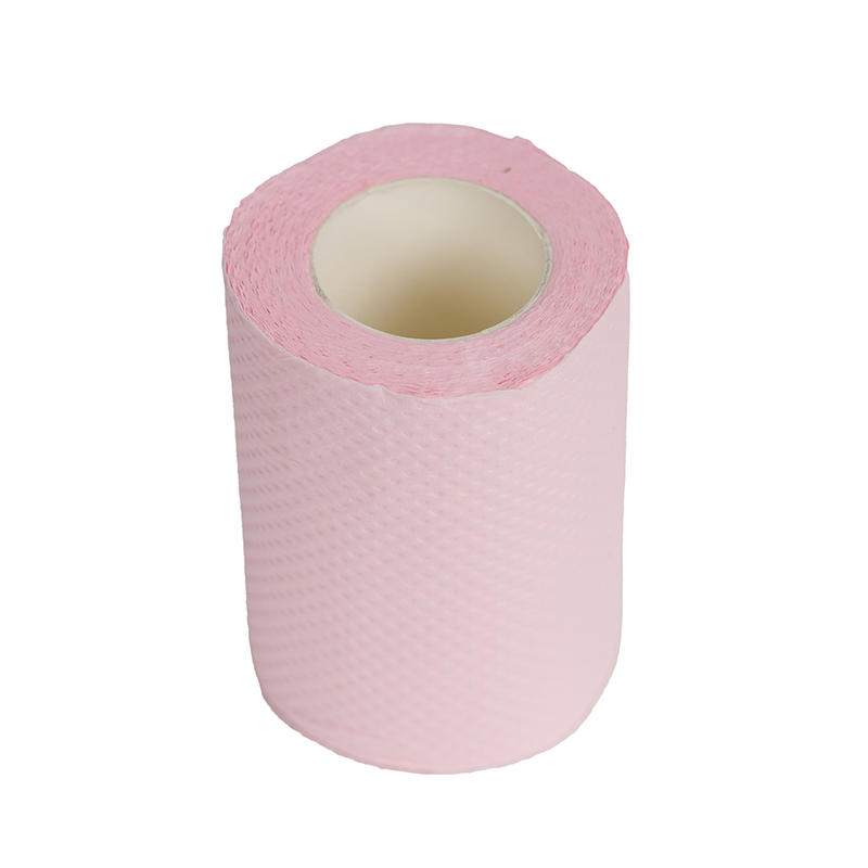 Rollo de papel higiénico rosa para baño en casa, hotel, rosa